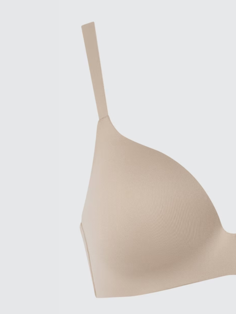 Безшовні бюстгальтери UNIQLO 1159849104 (Бежевий 34-36AA A)