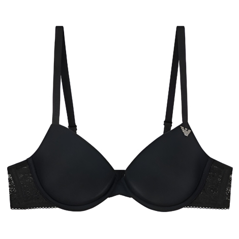 Жіночий бюстгальтер Push-Up Emporio Armani зі стразами 1159849177 (Чорний 34B)