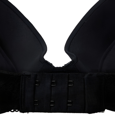 Жіночий бюстгальтер Push-Up Emporio Armani зі стразами 1159849177 (Чорний 34B)