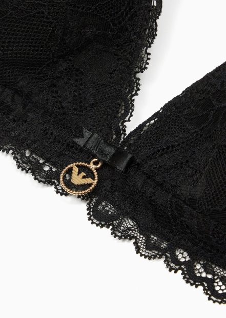 Кружевной бралетт Emporio Armani бра 1159849306 (Черный XS)