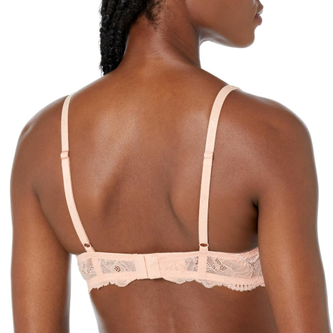 Жіночий мереживний бюстгальтер Emporio Armani 1159849420 (Бежевий 36A)