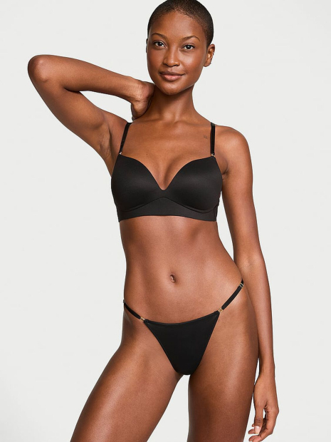 Гладкий бюстгальтер Push-Up Victoria's Secret 1159849840 (Черный 32A)