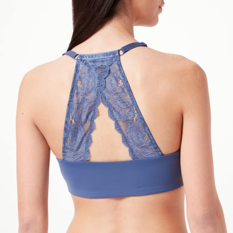 Женский бралетт Emporio Armani с логотипом 1159849925 (Синий XL)