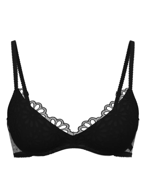Ажурный бюстгальтер Push-Up Victoria's Secret 1159850289 (Черный 36B)