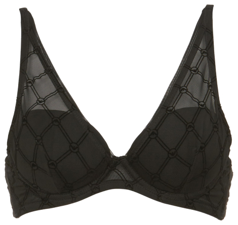 Женский кружевной бюстгальтер Emporio Armani 1159850338 (Черный 36C)