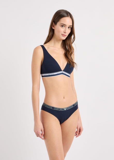 Бюстгальтер жіночий Emporio Armani триангл 1159851021 (Синій L)