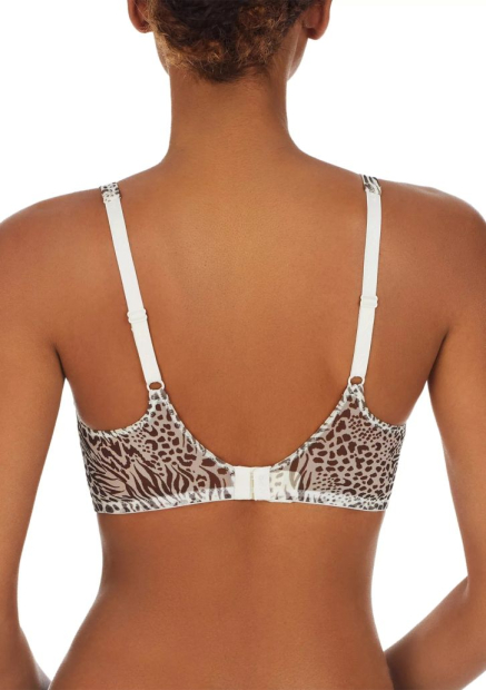 Сетчатый бралетт DKNY с принтом 1159851486 (Коричневый/Молочный S)