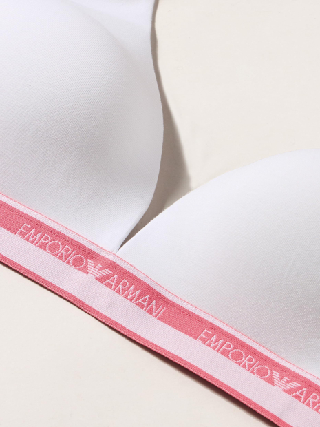 Женский бюстгальтер Emporio Armani триангл 1159851504 (Белый L)
