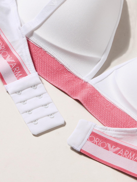 Женский бюстгальтер Emporio Armani триангл 1159851504 (Белый L)