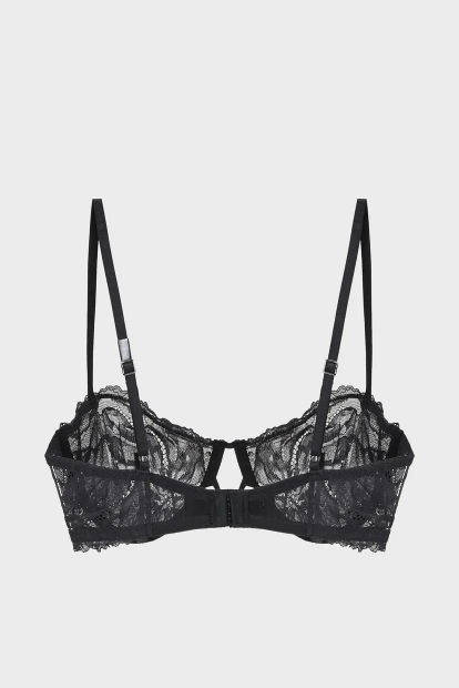 Кружевной бюстгальтер Calvin Klein лиф с мини пайетками 1159852867 (Черный 36D)