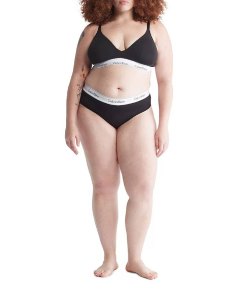 Бралетт триангл Calvin Klein топ с логотипом 1159852636 (Черный 3X)