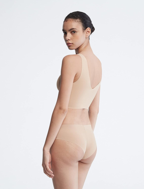 Безшовний браслет Calvin Klein ліф зі знімними філіжанками 1159852699 (Бежевий S)