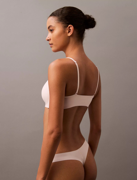 Бесшовный бралетт Calvin Klein со съемными чашечками 1159852704 (Розовый S)