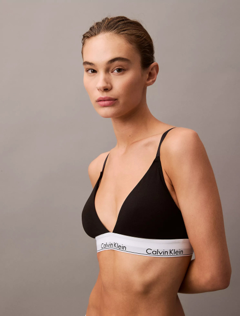 Бюстгальтер триангл Calvin Klein бралетт 1159852877 (Черный XS)