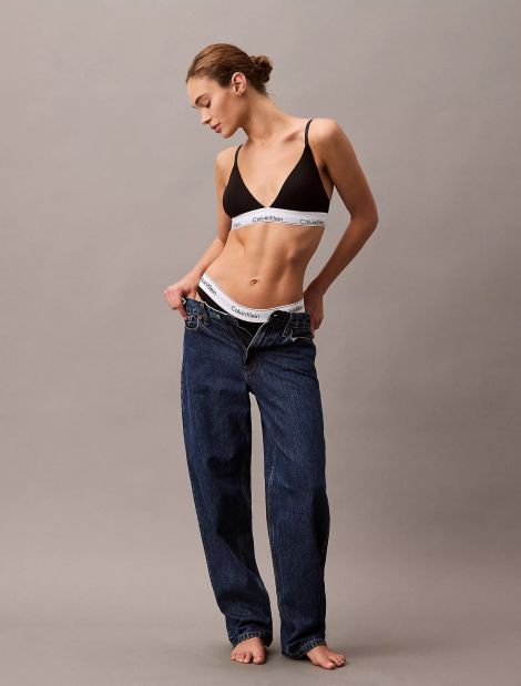 Бюстгальтер триангл Calvin Klein бралетт 1159852877 (Черный XS)