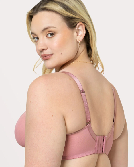 Сітчастий бюстгальтер Curvy Couture 1159853186 (Рожевий 42DD)