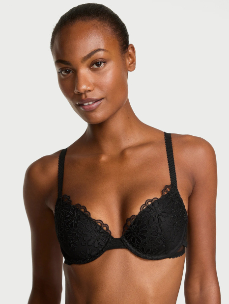 Ажурный бюстгальтер Victoria's Secret 1159854202 (Черный 38C)