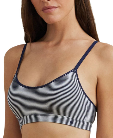 Бюстгальтер-бралетт с кружевной отделкой Ralph Lauren 1159854534 (Синий S)