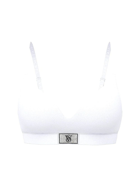 Бюстгальтер Victoria's Secret с логотипом из страз 1159855550 (Белый 34B)