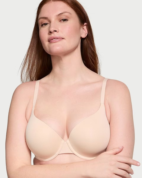 Гладкий бюстгальтер Push-Up Victoria's Secret 1159855822 (Бежевый 34A)
