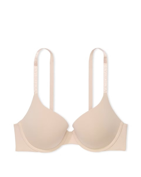 Гладкий бюстгальтер Push-Up Victoria's Secret 1159858974 (Бежевый 36B)