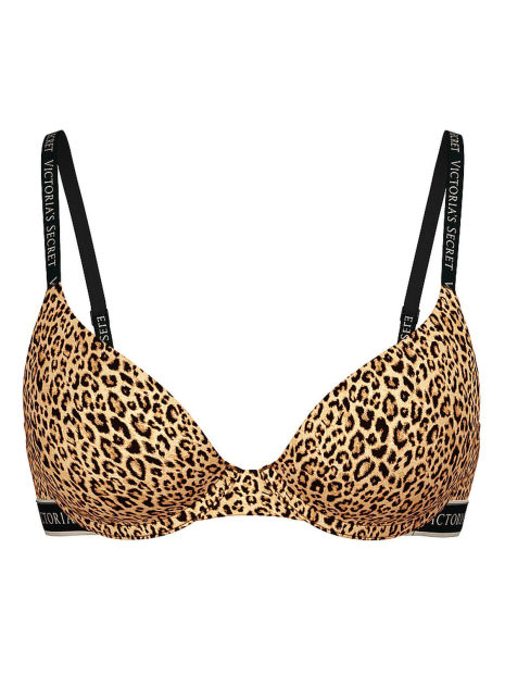 Бюстгальтер Push-Up Victoria's Secret с логотипом 1159856418 (Леопардовый 32B)