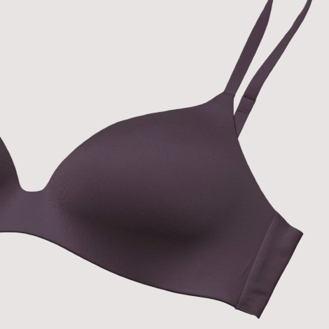 Бесшовный бюстгальтер UNIQLO 1159856525 (Фиолетовый 34-36D DD)