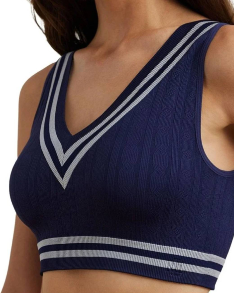 Эластичный бралетт-топ Ralph Lauren 1159856646 (Синий M)