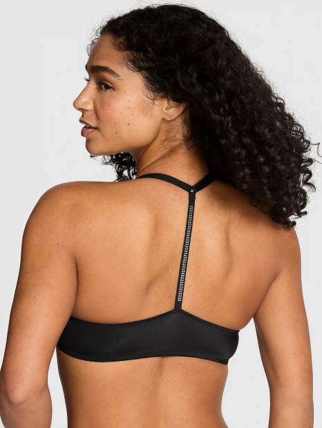 Бюстгальтер Push-Up со стразами Victoria's Secret Pink 1159857262 (Черный 34A)