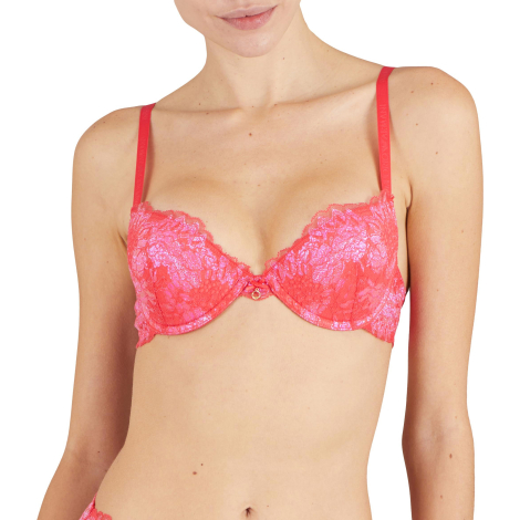 Кружевной бюстгальтер Push-up Emporio Armani 1159858086 (Розовый 34A)