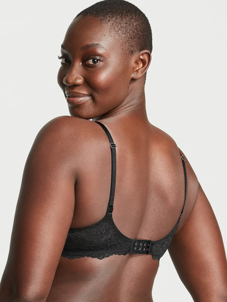 Бюстгальтер Victoria's Secret с кружевом 1159858810 (Черный 32B)