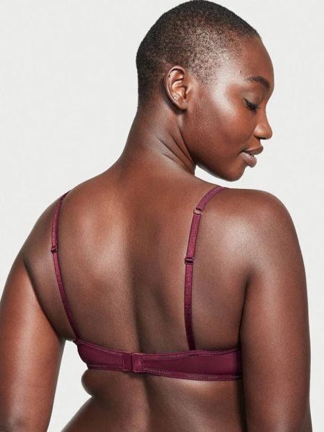 Гладкий бюстгальтер Victoria's Secret 1159858828 (Бордовый 36D)