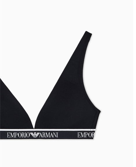 Бюстгальтер жіночий Emporio Armani бралетт з логотипом 1159858932 (Чорний L)