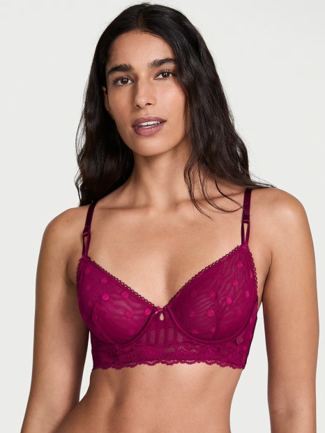 Бюстгальтер Victoria's Secret 1159859156 (Бордовый 38C)