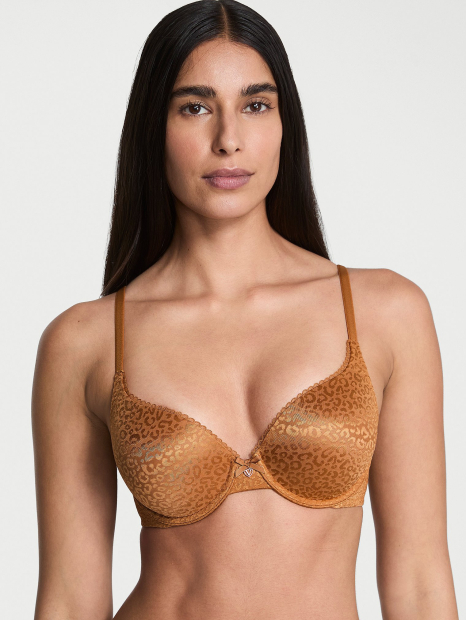 Жаккардовый бюстгальтер Push-up Victoria's Secret 1159859754 (Коричневый 36C)