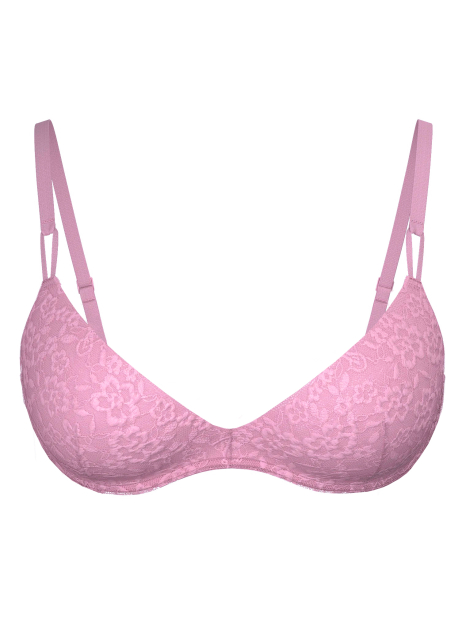 Женский бюстгальтер Push-Up Victoria's Secret с кружевом 1159860498 (Розовый 34B)