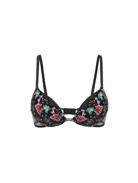 Бюстгальтер Victoria's Secret з вишивкою 1159860766 (Чорний 40C)