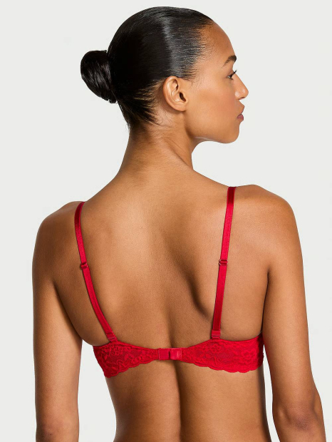 Кружевной бюстгальтер Victoria's Secret 1159860847 (Красный 36C)