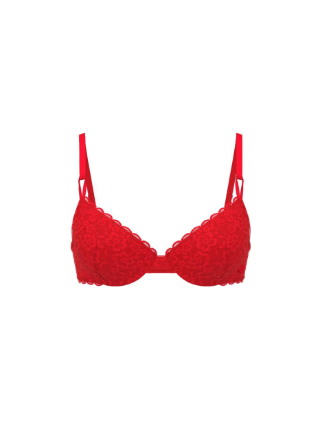 Кружевной бюстгальтер Victoria's Secret 1159861498 (Красный 40C)