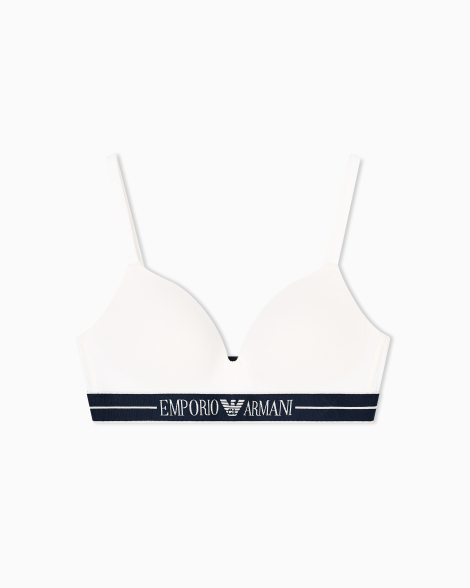 Женский бюстгальтер Emporio Armani с логотипом 1159860987 (Белый XL)