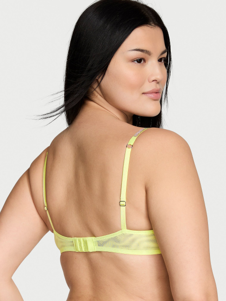 Сітчастий бюстгальтер зі стразами Victoria's Secret 1159861325 (Салатовий 34B)