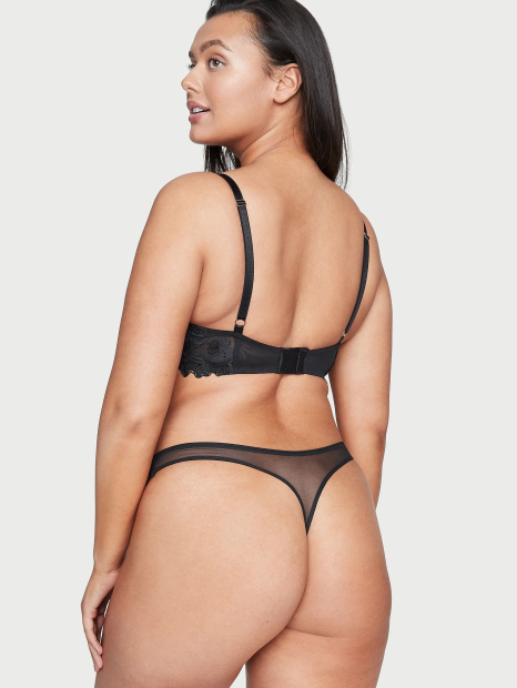 Бюстгальтер з вишивкою Victoria's Secret 1159861342 (Чорний 34C)