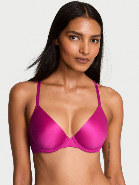 Гладкий бюстгальтер Victoria's Secret с застежкой спереди 1159861376 (Розовый 32B)