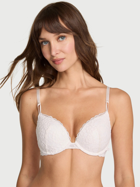 Кружевной бюстгальтер Push-Up Victoria's Secret 1159861471 (Молочный 38C)