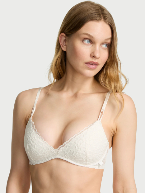 Кружевной бюстгальтер Push-Up Victoria's Secret 1159861652 (Молочный 36C)