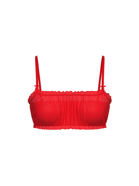 Шифоновий бралет Victoria's Secret 1159862272 (Червоний XL)
