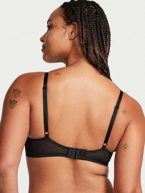 Мереживний бюстгальтер Victoria's Secret зі стразами 1159862406 (Чорний 34B)