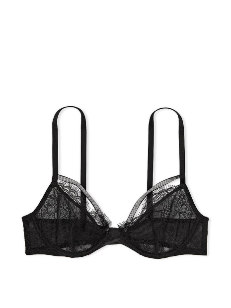 Мереживний бюстгальтер Victoria's Secret зі стразами 1159862406 (Чорний 34B)