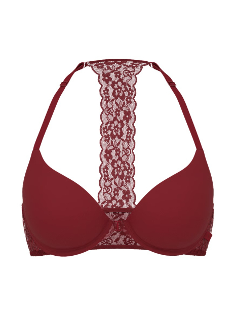 Бюстгальтер Push-Up з Т-подібною спинкою Victoria's Secret 1159862471 (Бордовий 34C)