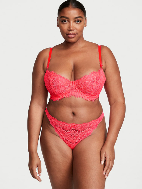 Мереживний бюстгальтер Victoria's Secret балконет 1159862761 (Рожевий 34C)